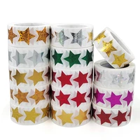 100pcs colorful stars labels thank you sticker sealing paper stickers stationery supply decorative child scrapbooking for kids