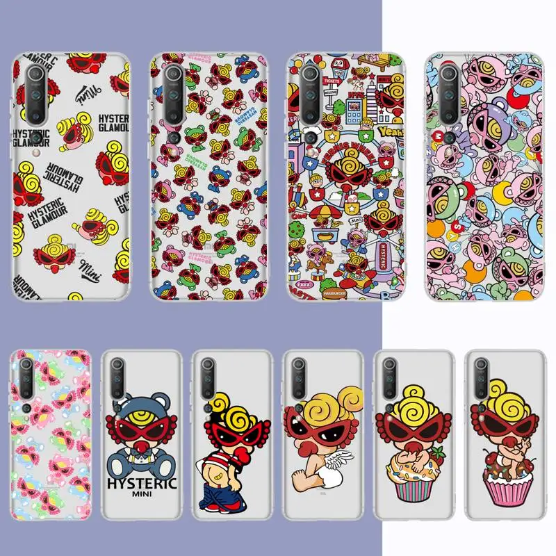 

Yinuoda Japan Fashion hysteric mini Phone Case for Samsung S20 S10 lite S21 plus for Redmi Note8 9pro for Huawei P20 Clear Case