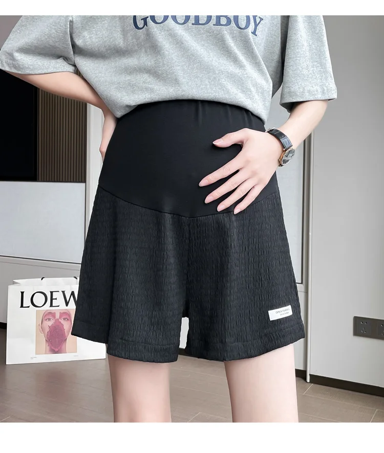 Летние свободные шорты для беременных женщин модные женские широкие брюки с