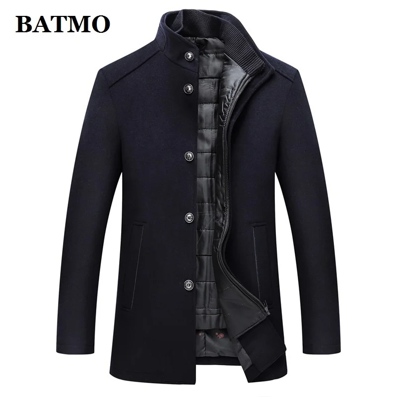 

Новое поступление 2023, осенне-зимнее высококачественное шерстяное плотное пальто BATMO, мужские шерстяные куртки, пальто, большие размеры, M-XXXL AL 03