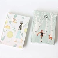 simple and fresh 365 days a6 planner journal book schedule planner hardcover color fixed page inner page a6 notebook