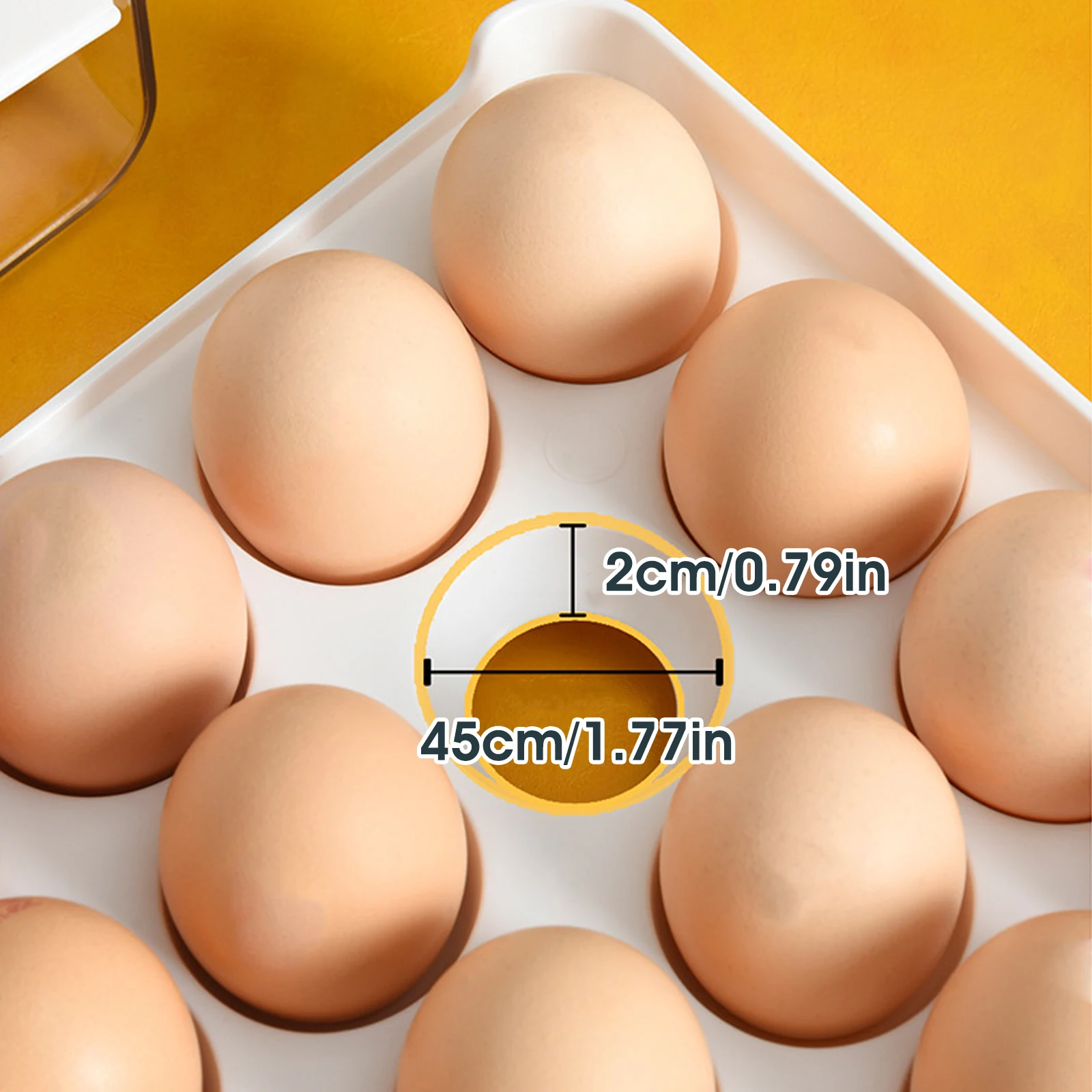 2-Φ ящик большой емкости штабелируемые ящики для хранения яиц с шкалой времени 32/60