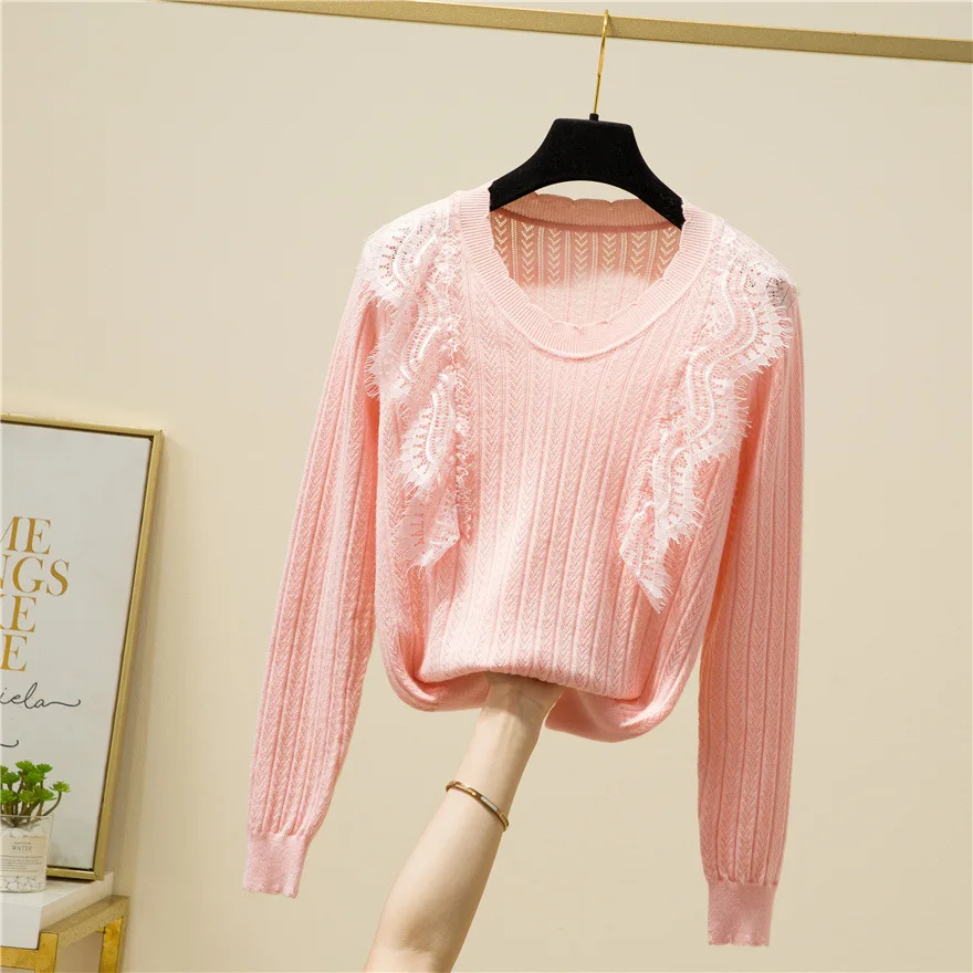 

women's round neck top 2022 early autumn new sweater one