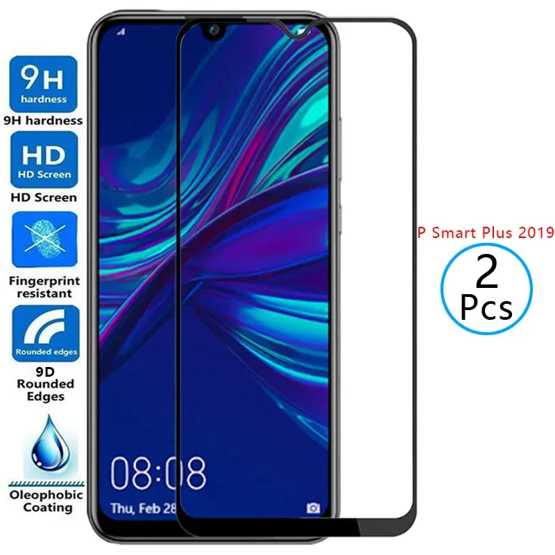 Защитное закаленное стекло 9d для huawei p smart plus 2019 защитная пленка экрана huawey psmartplus