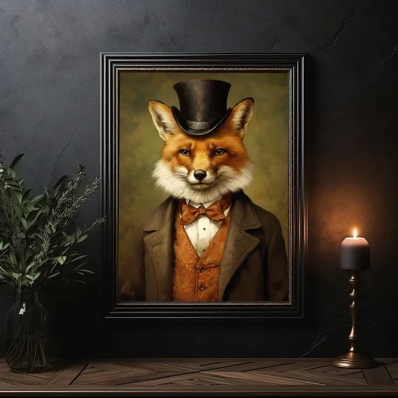 Картина на холсте с изображением животных