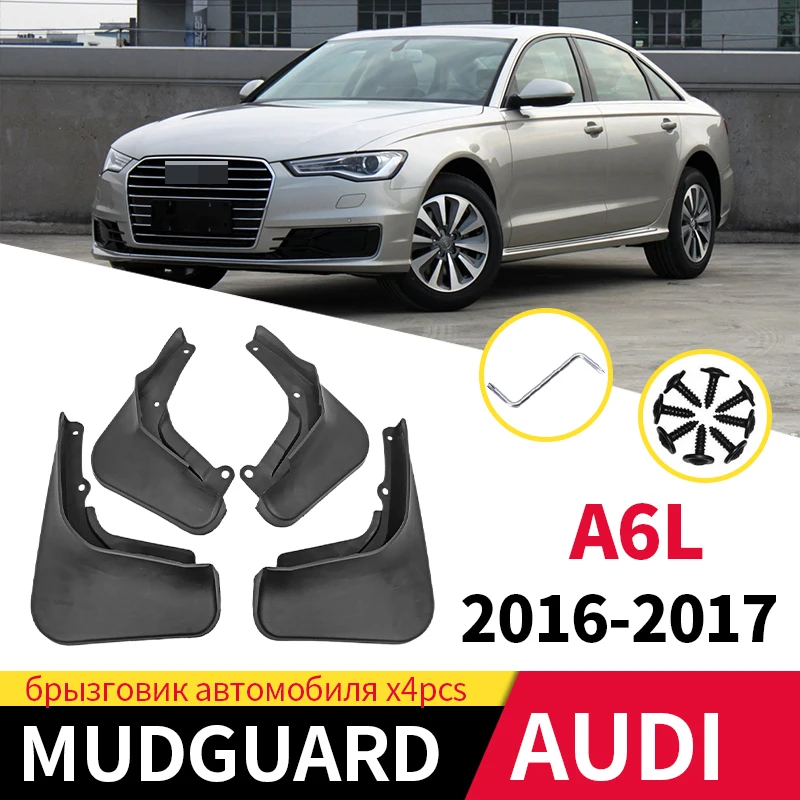 For AUDI AL6 A6 2016-2017 Car Fender Mudguard Splash-proof Sediment-Proof Rain-proof Etc Accessories