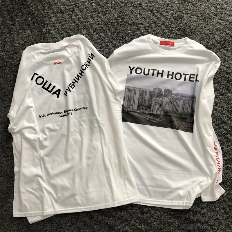 Фото Gosha Building с длинным рукавом Youth Hotel Русский 032c HD цифровая печать Свободный бренд Tide №3
