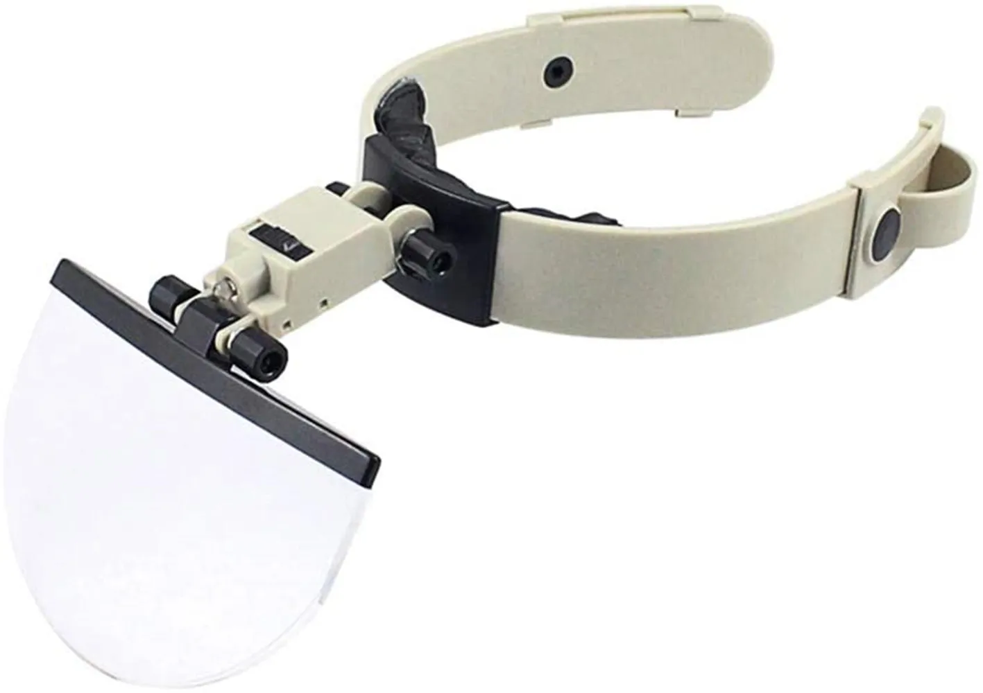 

LED Head-mounted Reading Embroidery Maintenance Helmet Magnifying Glass Optical Lens 4pcs Lens 2X 3.5X 4.5X 5.5X