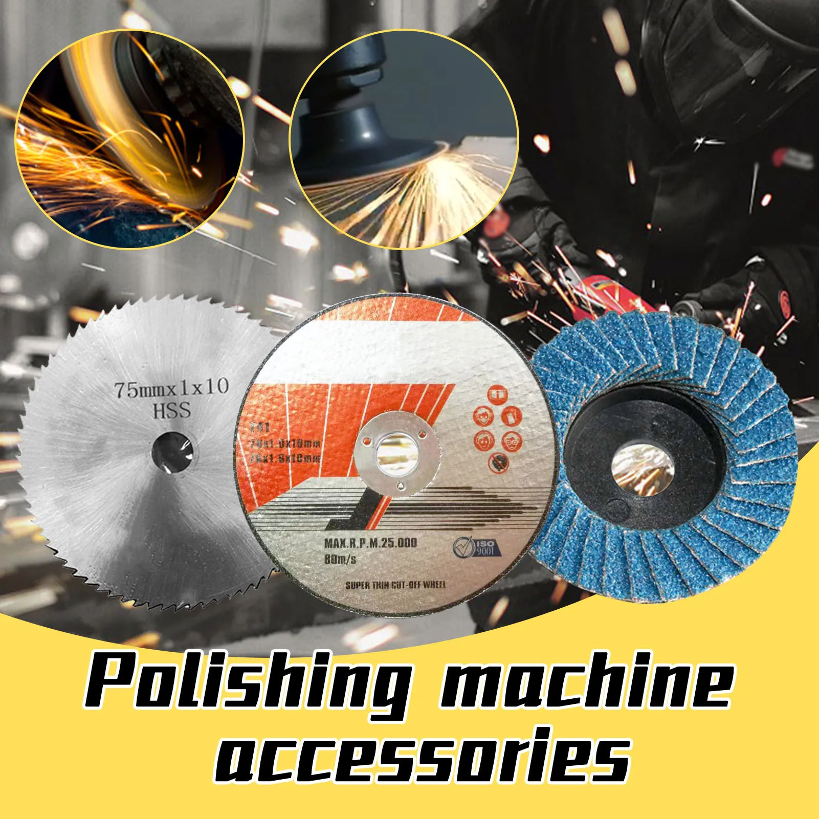 

75mm Diameter 10mm Grinding Machine Woodworking Disc Grooving Machine Chains Disc Wood Carving Cutting Disc Angle Grinder