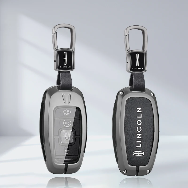 

Car Remote Key Cover Case Holder Shell For Lincoln MKC MKZ MKX 2017 2018 2019 Navigator Nautilus Key Fob Accessories Keychain