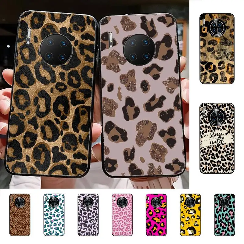 

Luxury Leopard Phone Case for Huawei Mate 20 10 9 40 30 lite pro X Nova 2 3i 7se