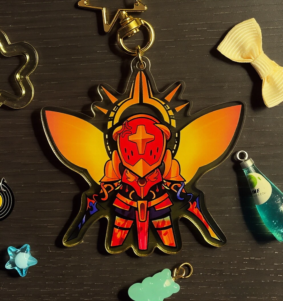 Фото ULTRAKILL 2-дюймовый акриловый брелок-подвеска Gabriel, коллекционные игрушки в стиле аниме и мультфильмов, подарок для друга №2