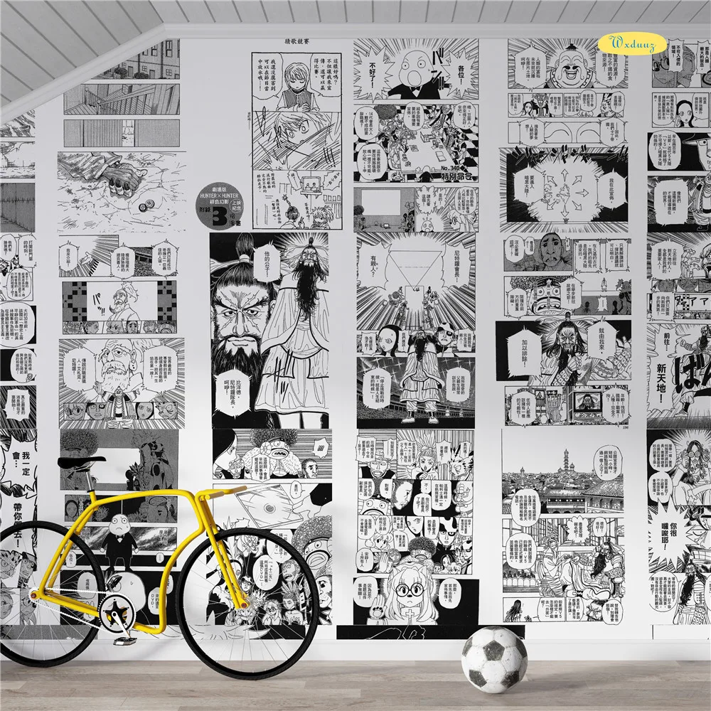 

Полноценные аниме-наклейки на стену hunter 20/30/40, домашнее художественное украшение, настенные наклейки, Высококачественные наклейки с принто...