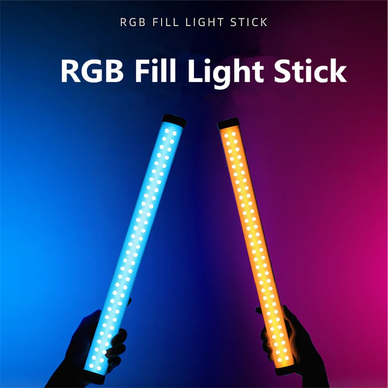 RGB Handheld LED Video Light Stick Photography Light Wand With Built-in Rechargeable Battery APP Remote Control for YouTube Live enlarge
