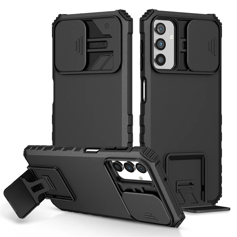 

For Samsung A04S Case Holder Stand Silicone Shockproof Armor Phone Case For A 04S Samsung Galaxy A04S Camera Protect Back Cover