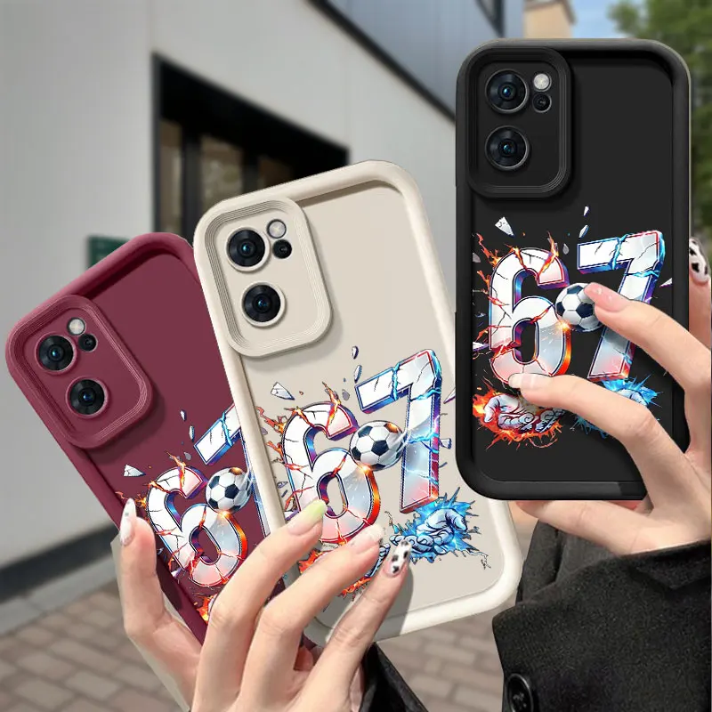 Фото Модный чехол для телефона OPPO Reno 7 Z 8 T 10 11 11 12 12F 13 14 15 5F F PRO 4G 5G, мягкий защитный чехол с футбольным мячом №1