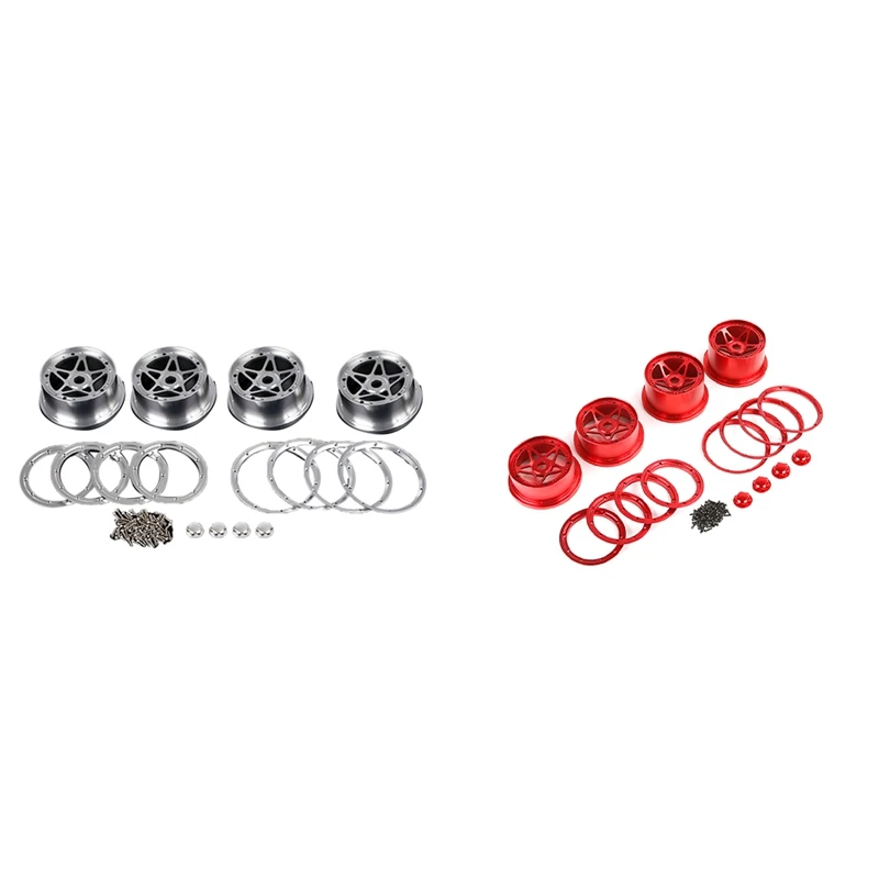 

CNC Metal Front And Rear Hub Kit For 1/5 HPI ROFUN ROVAN KM BAJA 5B RC CAR Parts