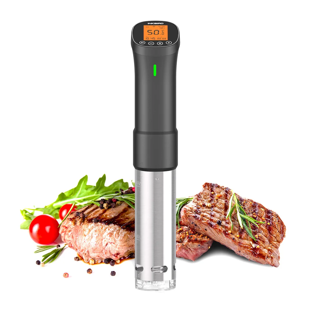 

INKBIRD ISV-200W-Wi-Fi Precision Cooker Culinary Sous Vide 1000W Immersion Circulator with Stainless Steel Components for Meat
