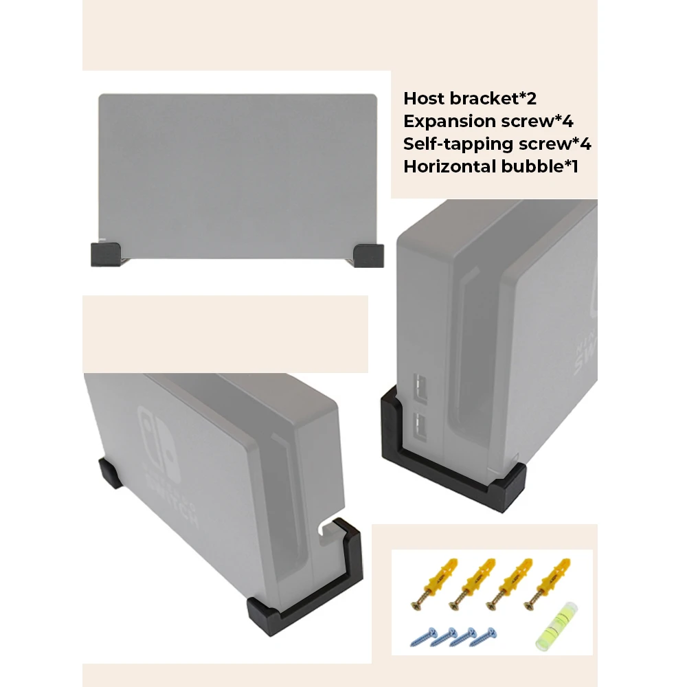 

Wall Support Mount Holder Rings Hanger Mural Stand For Switch Oled TV Base Dock Controller Accessories Easy To Install Practical