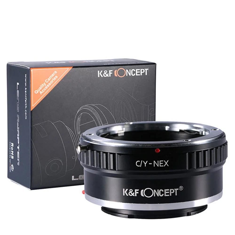 K & F CONCEPT кольцо-адаптер для крепления объектива камеры Contax C/Y корпуса Sony NEX E-Mount
