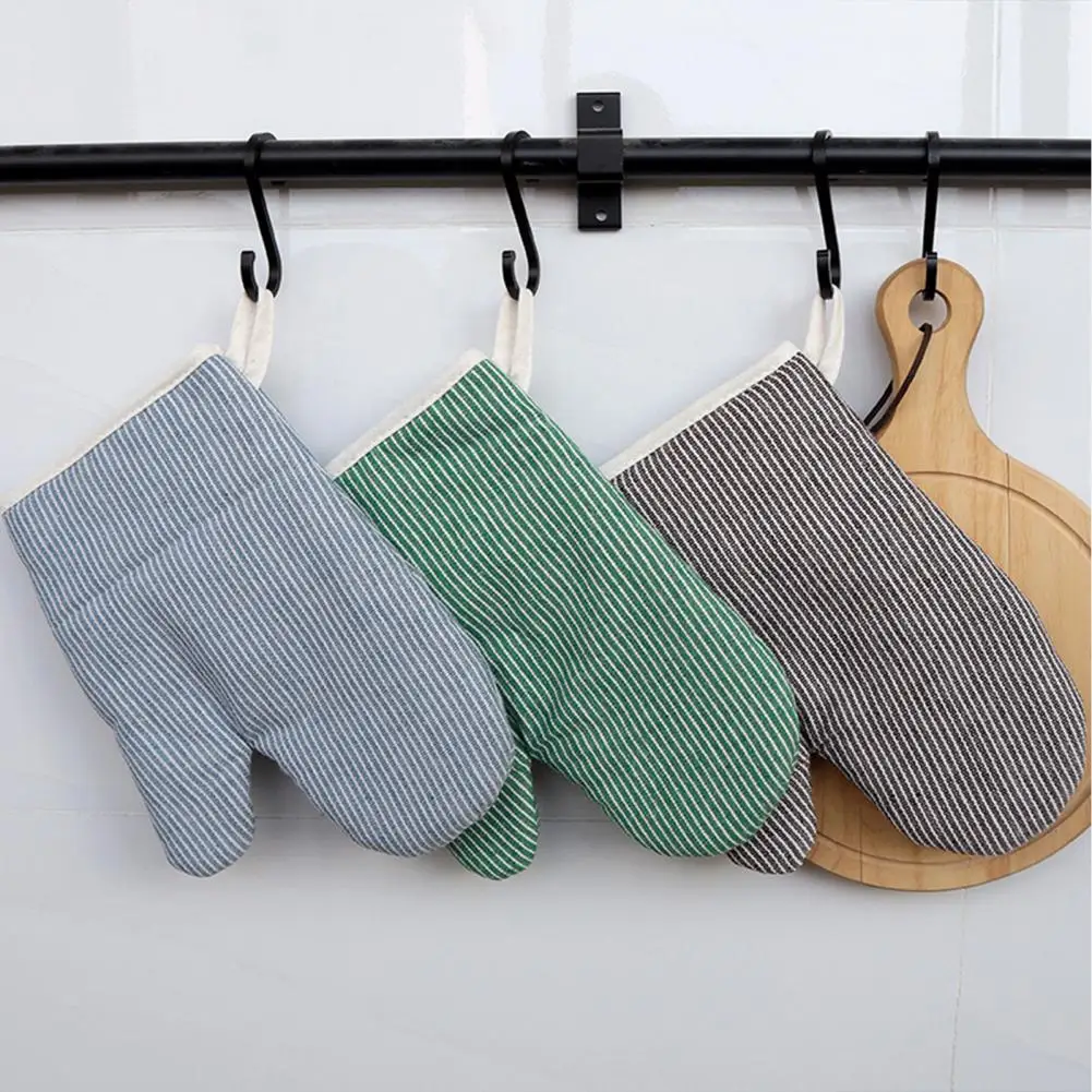 

1Pc Baking Mitten Durable 3 Colors Heat-resistant Thickened Design Insulated Glove for Restaurant Oven Mitt Insulated Glove