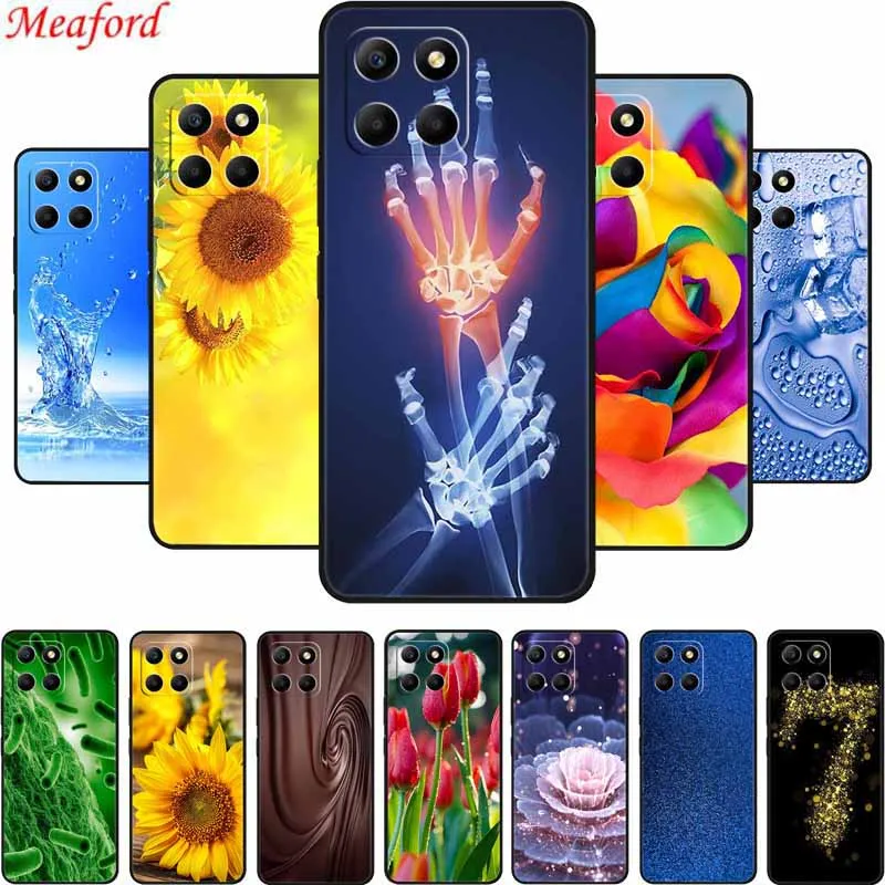 6 56 &quotдля Honor X5b Plus чехол для телефона модные фотографии черный силиконовый мягкий