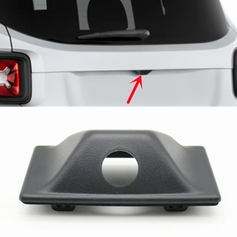 

For Jeep Renegade 2016 2017 2018 Rear Trunk Door Tailgate Camera Bezel Decoration Cover Shell Cap
