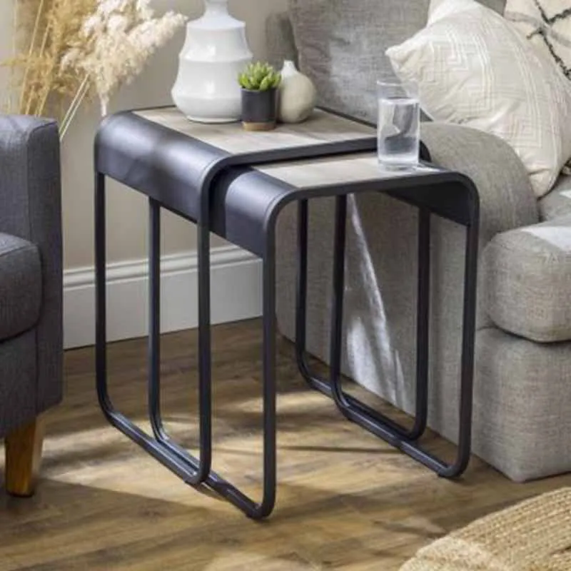

Modern Metal Coffee Small Sofa Nesting End Table Side Minimalist Living Room Table Corner Table Basse Designer Furniture XY50ET