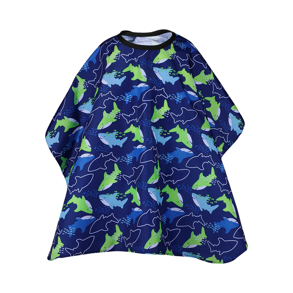 

Водонепроницаемая детская накидка iplusmil для стрижки волос, с рисунком морской рыбы, парикмахерский салонный плащ для детей