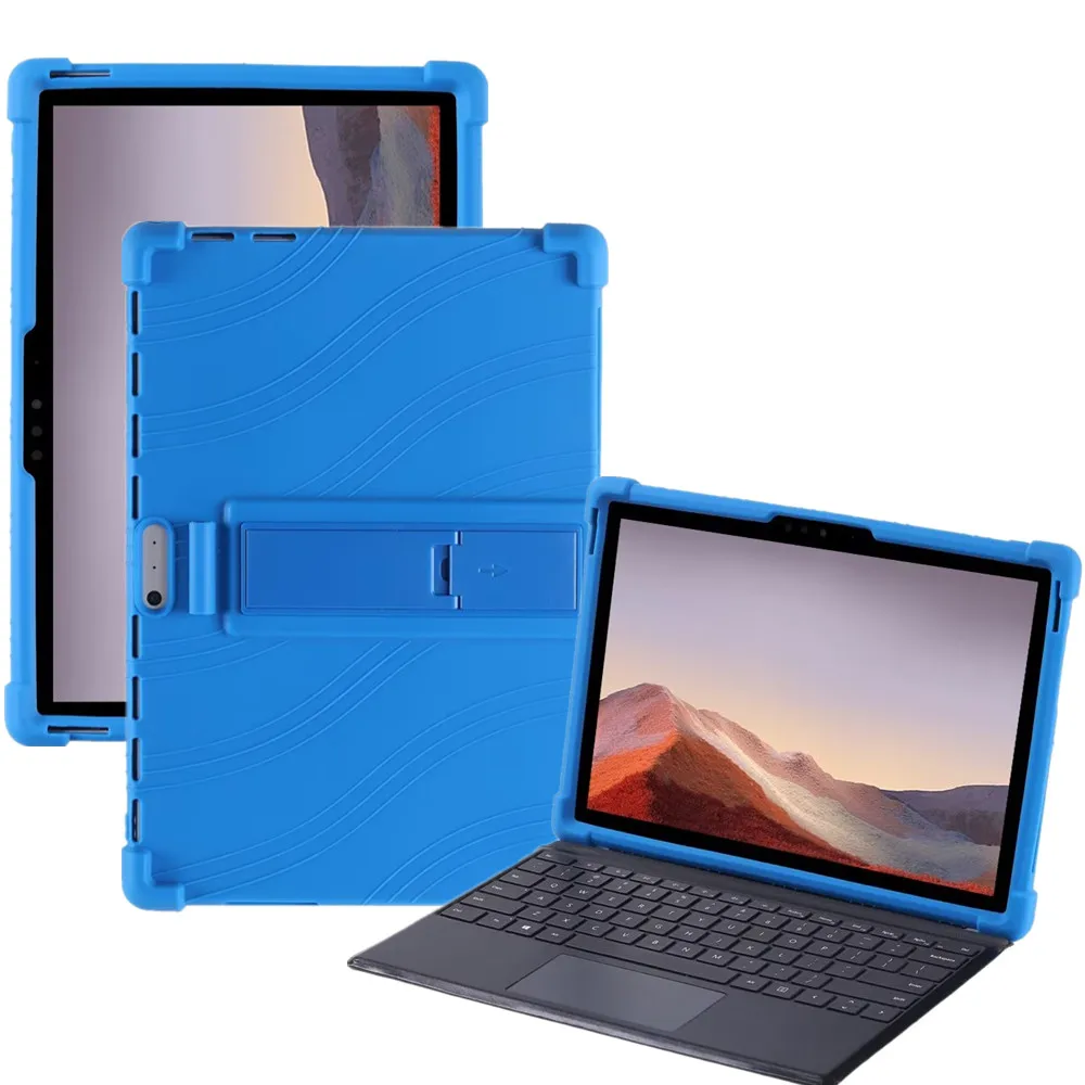 

Soft Case for Microsoft Surface Pro 7 12.3 inch Silicone Full Body Protect Shell for Microsoft Surface Pro 4 5 6 Tab Cover Cases