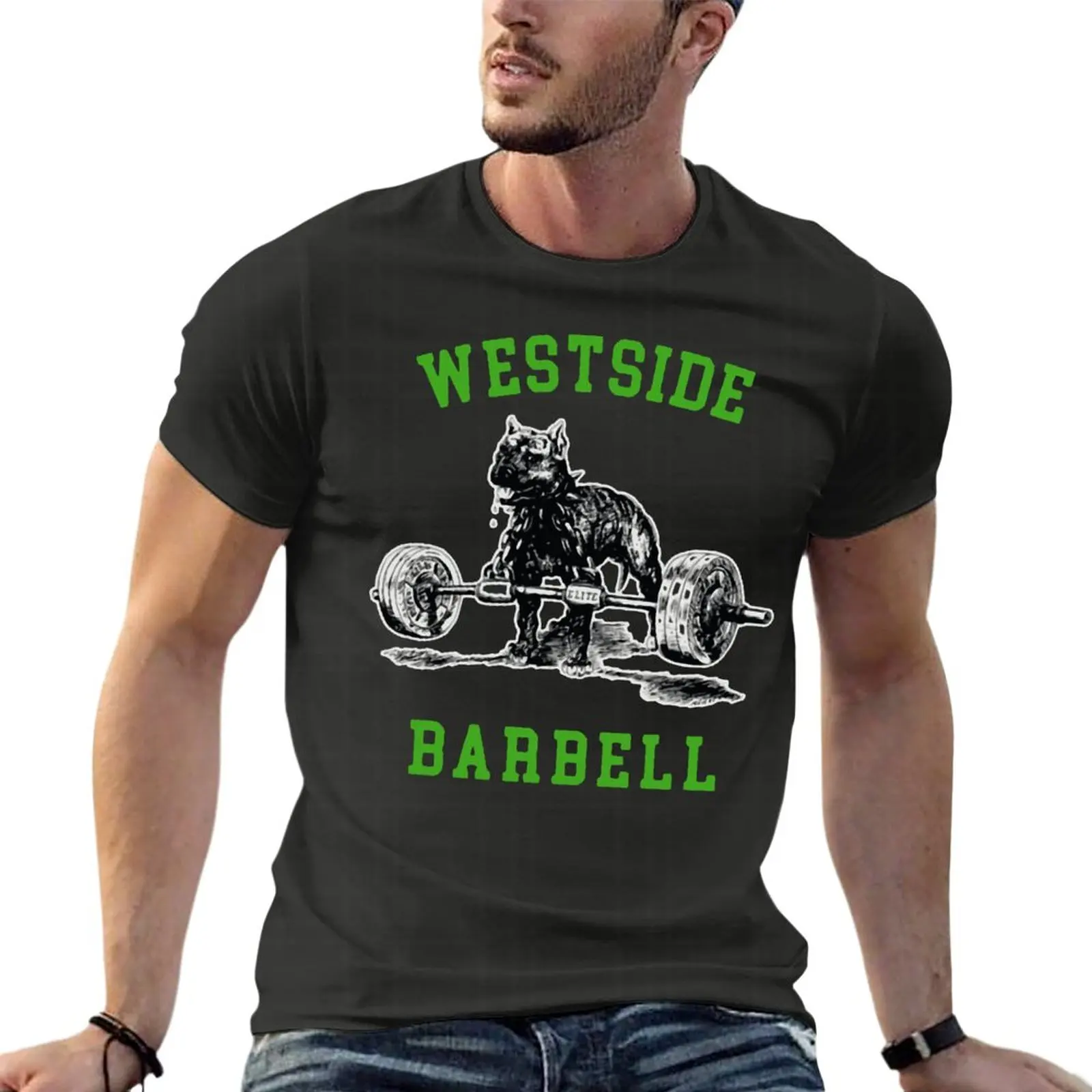 

Westside Barbell Gym Weight Lifting Oversize T-Shirts Harajuku Men Clothes Short Sleeve Streetwear Plus Size Top Tee