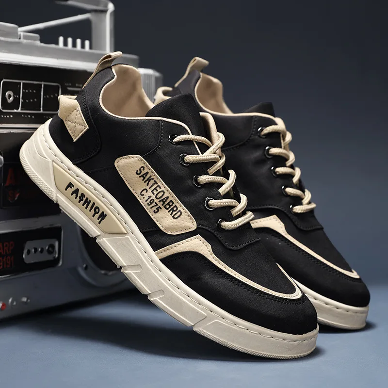 

Популярная Весенняя воздухопроницаемая Мужская обувь для тенниса, модная обувь для мальчиков, непромокаемая холщовая обувь, Универсальная...