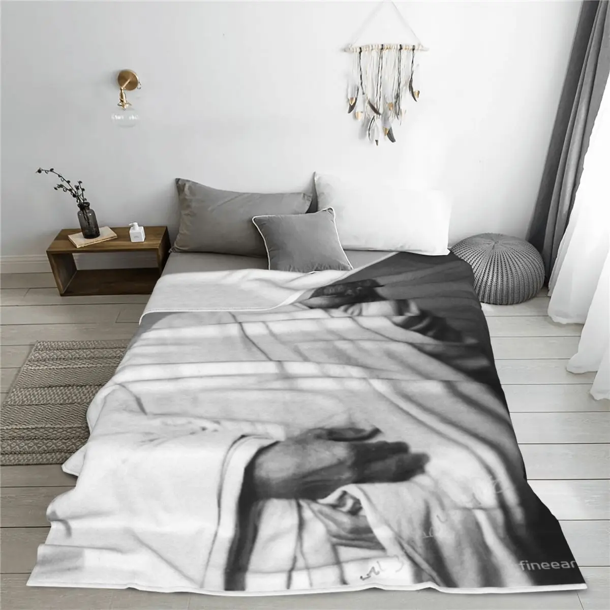 Винтажное одеяло для фотографий Mahatma Gandhi покрывало на кровать плюшевые покрывала