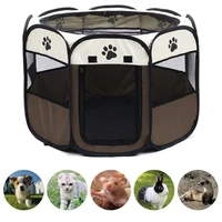 pet octagon tent portable pet cage folding pet tent dog cat delivery room universal dog house oxford cloth resistant to scratch
