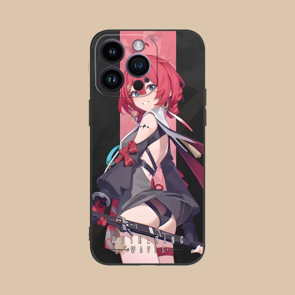 Wuthering волны Danjin Чехол для мобильного телефона iPhone 16 15 14 13 12 11 X XR XS 8 7 Pro Max Plus Mini