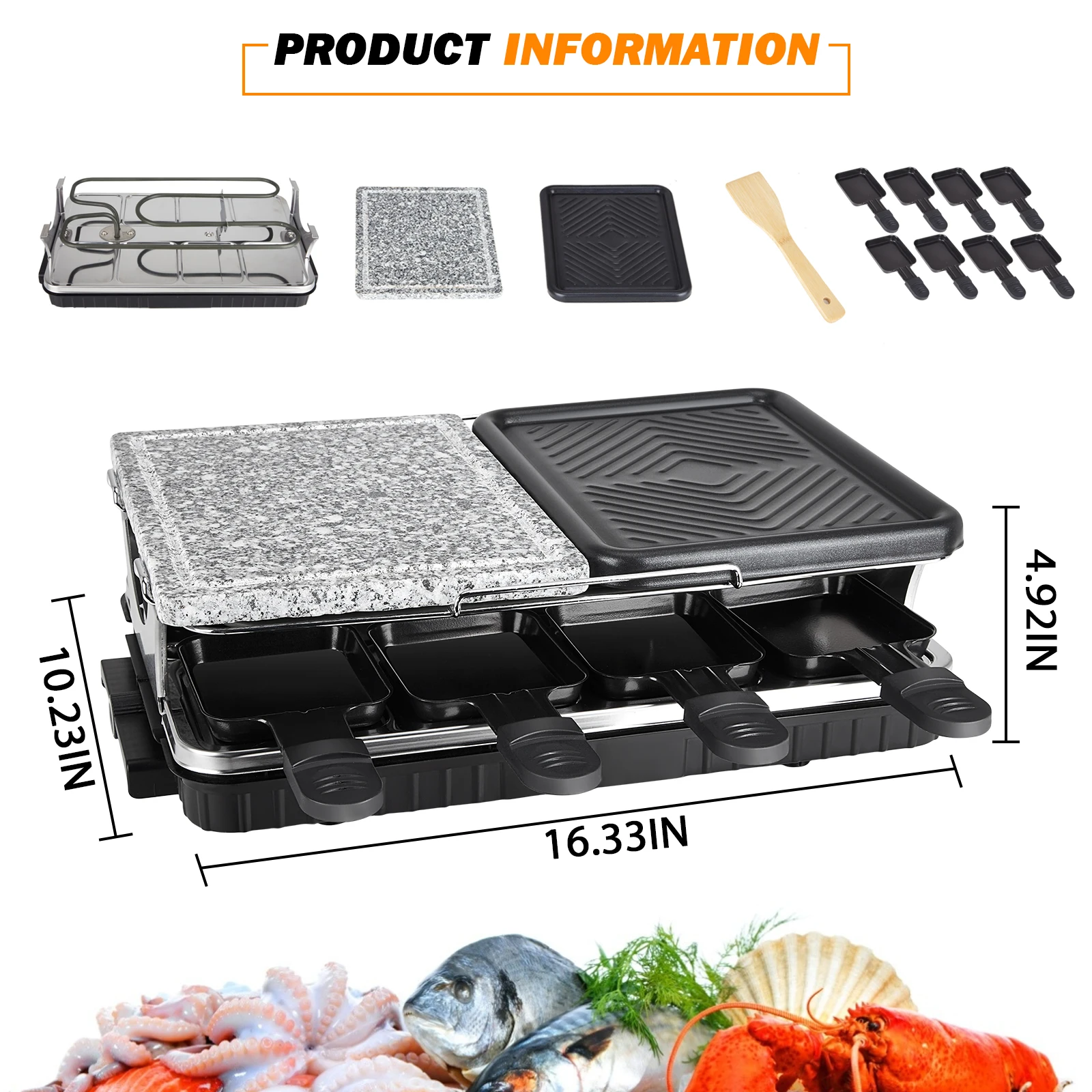 1300w raclette table grill electric korean bbq grill cheese raclette removable non stick surface temperature control grill free global shipping