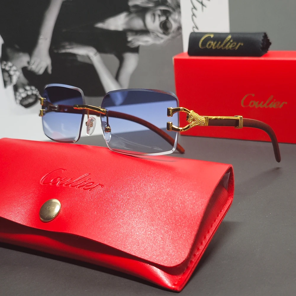 COULIER винтажные леопардовые роскошные солнцезащитные очки женские для вождения