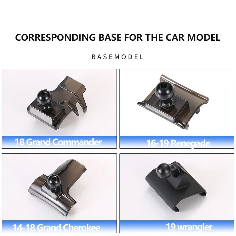 Автомобильный держатель для телефона Jeep Grand Cherokee Wrangler Renegade Compass Commander подставка