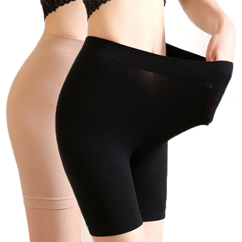 

Women Safety Short Pants Summer High Waist Anti Chafing Soft Boyshorts Panties Plus Size Seamless Boxers for Women Underwear