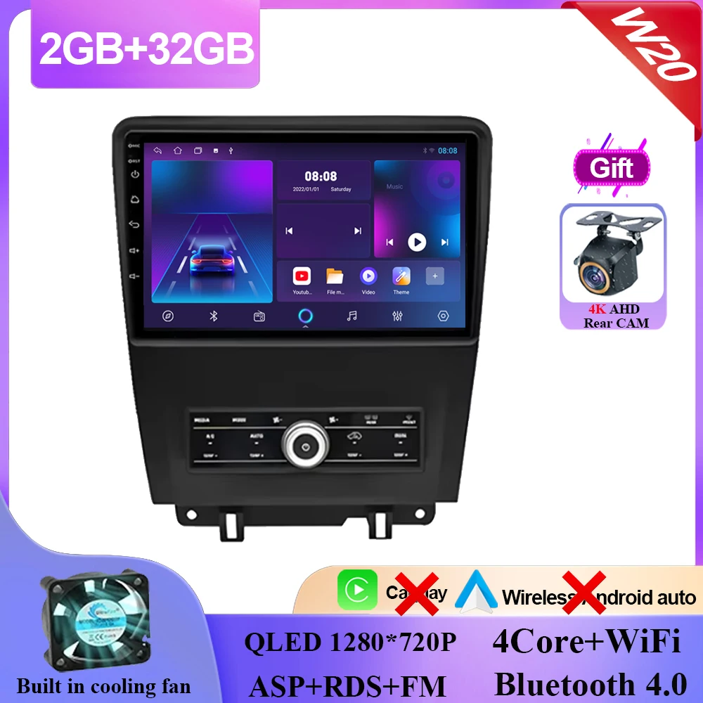 

Android 15 для Ford Mustang V S-197 2009 2010 2011 2012-2014 Радио Стерео Экран Мультимедийный Carplay Автомобильный Плеер GPS Навигация