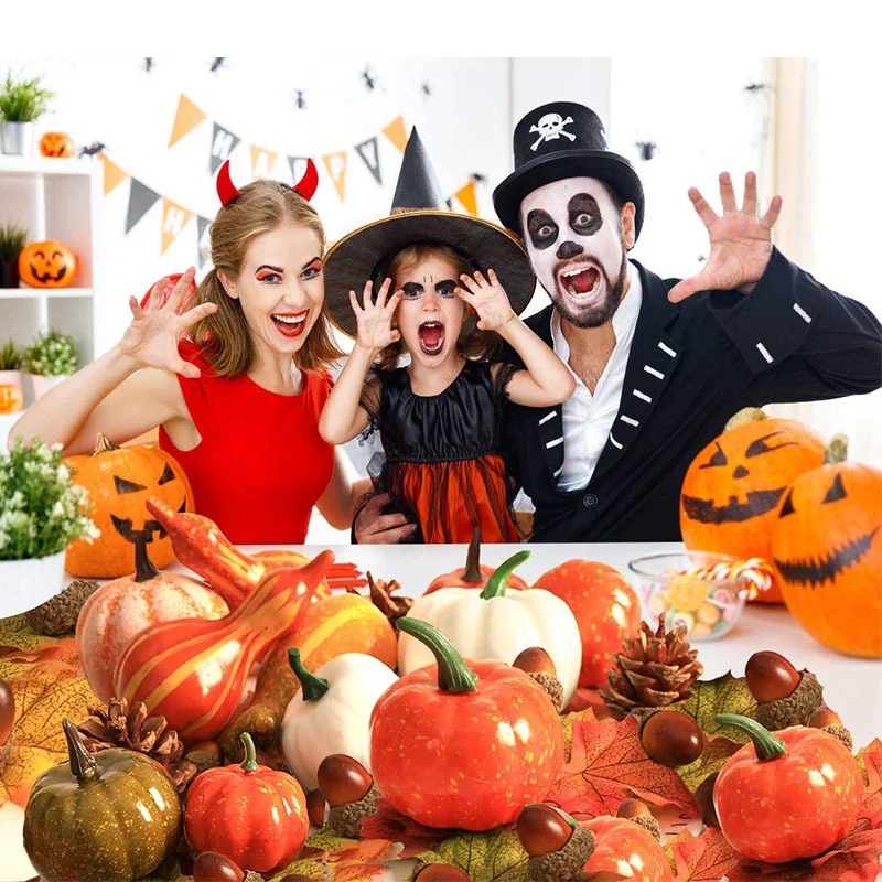 

Simulation Pumpkin Halloween Decoration Pumpkin Model Vegetable Cabinet Display Photography Early Education Props
