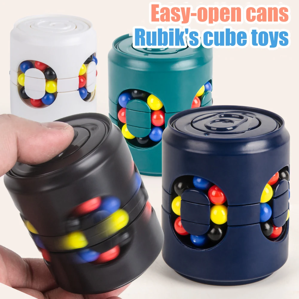 

Rubik's Cube Fingertip Finger Spinning Top Toy Puzzle Adult Decompression Fidget Relief Game for Kids Montessori Educational Toy