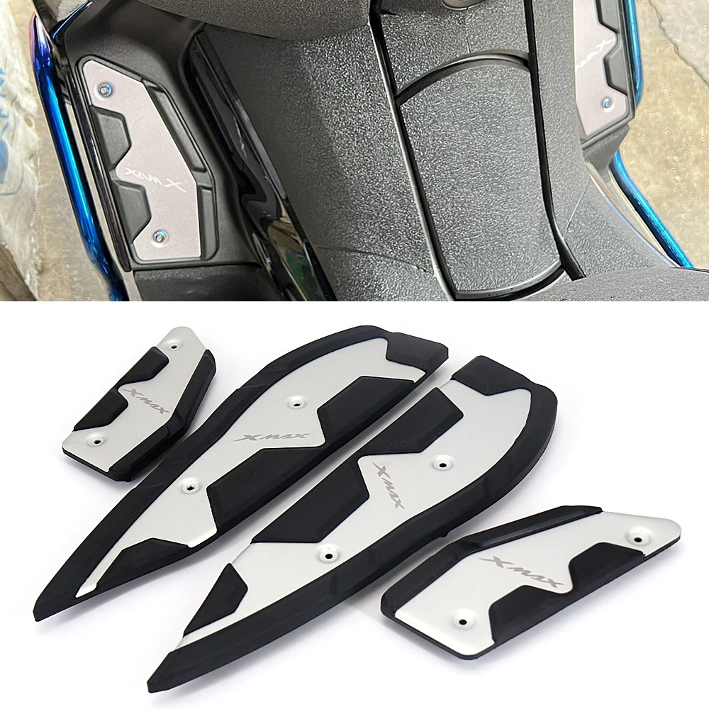 

New Footpads XMAX 125 250 300 400 Front Rear Pegs Plate Pedal Skid proof Footrest For Yamaha X-MAX125 X-MAX250 X-MAX300 X-MAX400