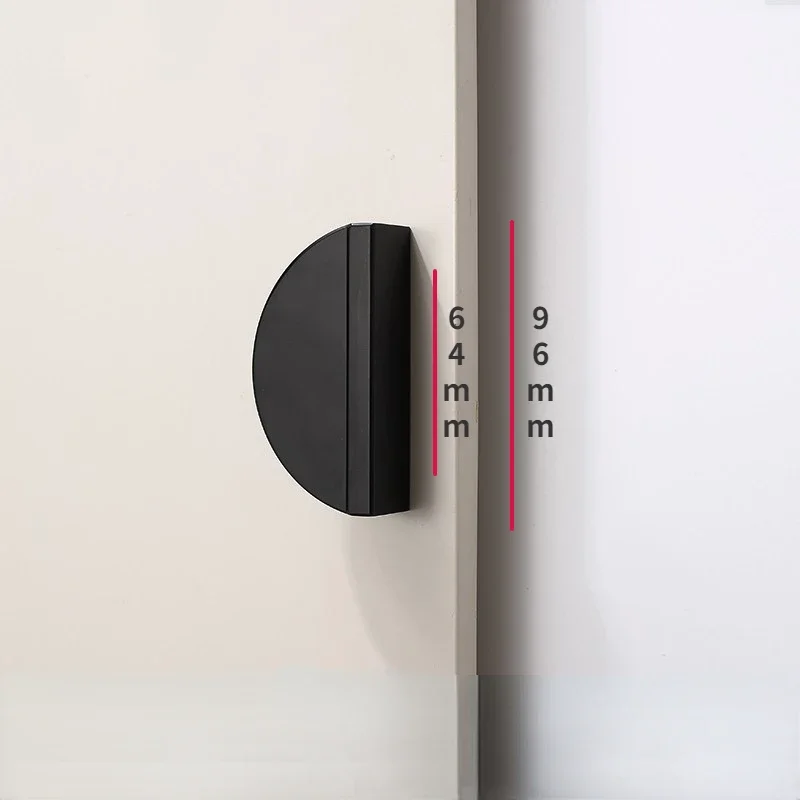 

Ручка для шкафа черная алюминиевая