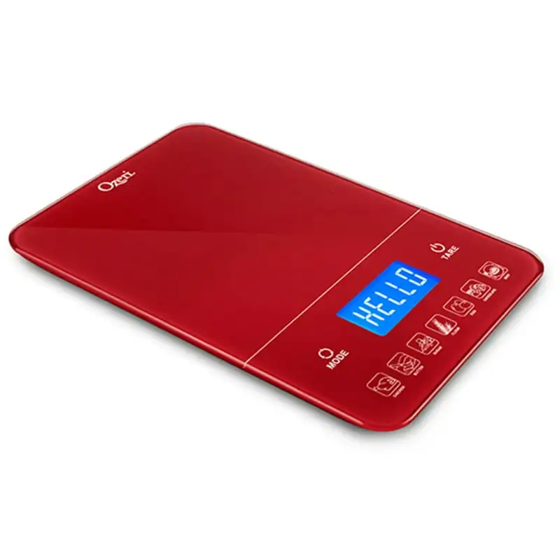 

III 22 lbs (10 kg) Digital Kitchen Scale with Calorie Counter, in Tempered Glass