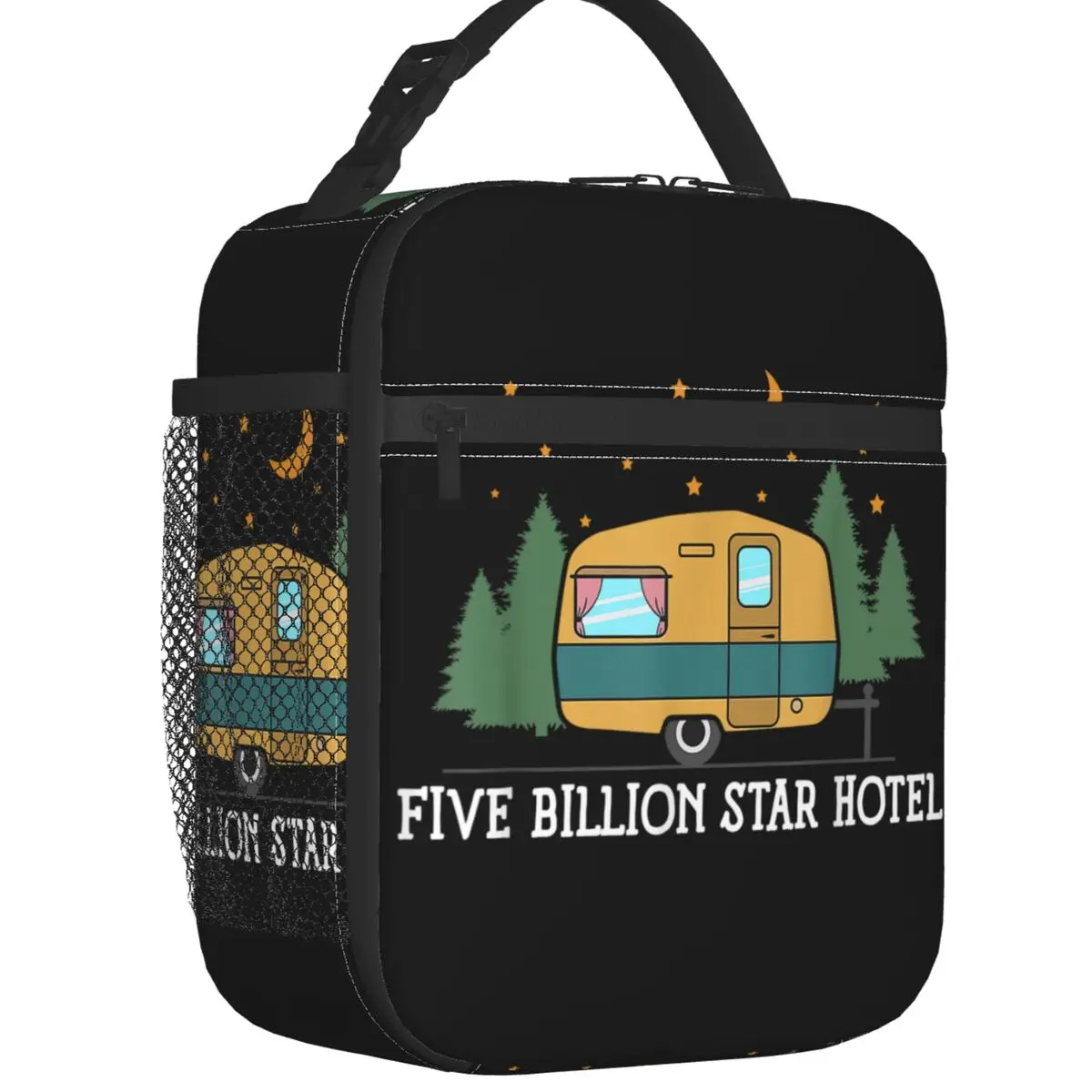 

Funny Summer Adventures Hiking Life Thermal Insulated Lunch Bags Happy Camping Portable Lunch Container for Kid Storage Food Box