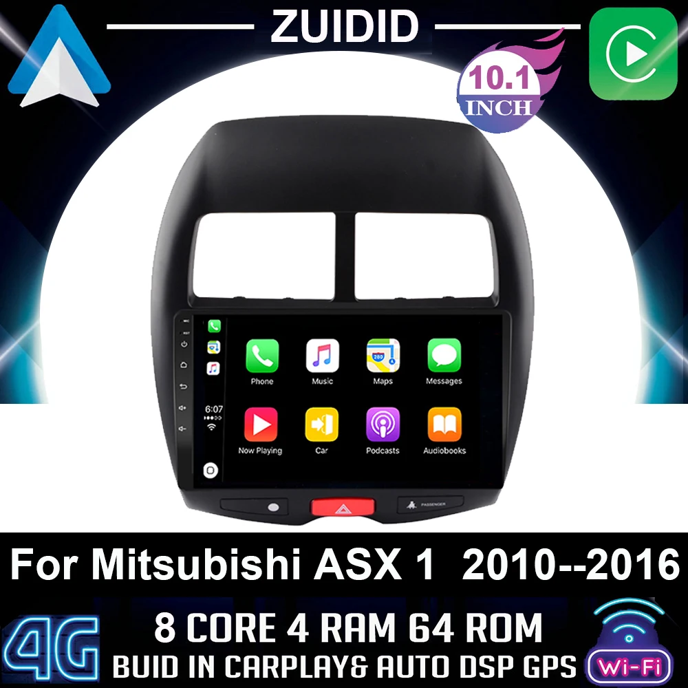 Автомагнитола 2 din для Mitsubishi ASX 1 2010 2011 - 2016 C4 Peugeot 4008 мультимедийный видеоплеер
