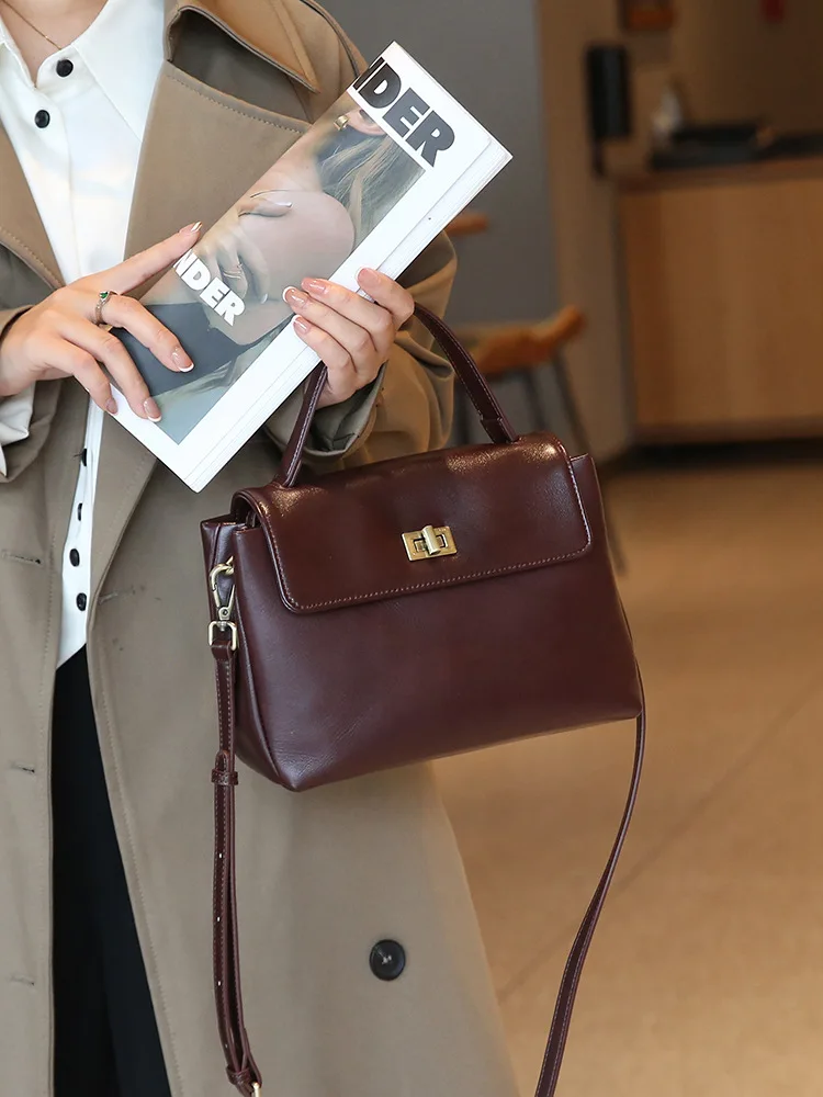 Ниша Crossbody Премиум одно плечо сумка из натуральной кожи