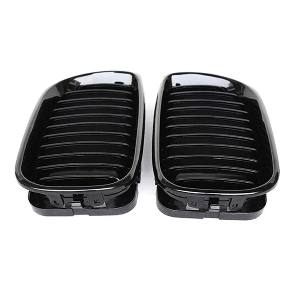 Передняя решетка радиатора для BMW E46 2-дверная 1999-2002 (одиночная полированный