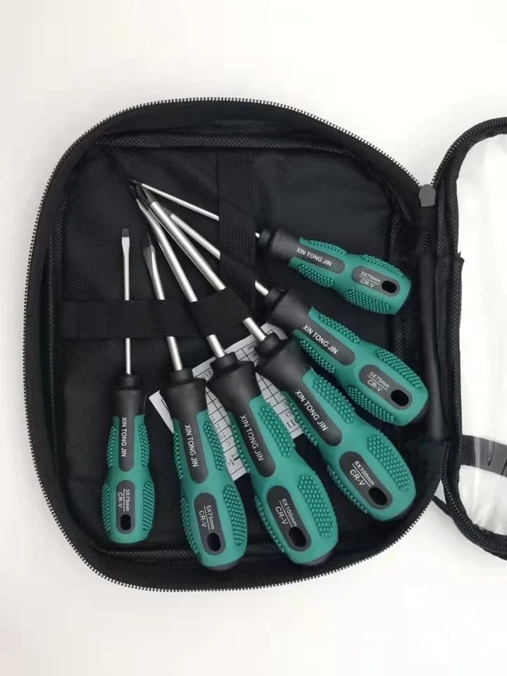 

6 шт. Изолированная ручка из полипропилена, ручная отвертка, отвертка, инструмент для ремонта электрика, Мультитул, ручные инструменты